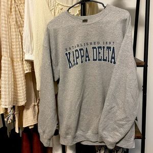 Gildan Brand Large Kappa Delta Crew Sweatshirt